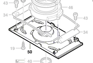 Plaque vibrante pour ponceuse GSS 230 AE